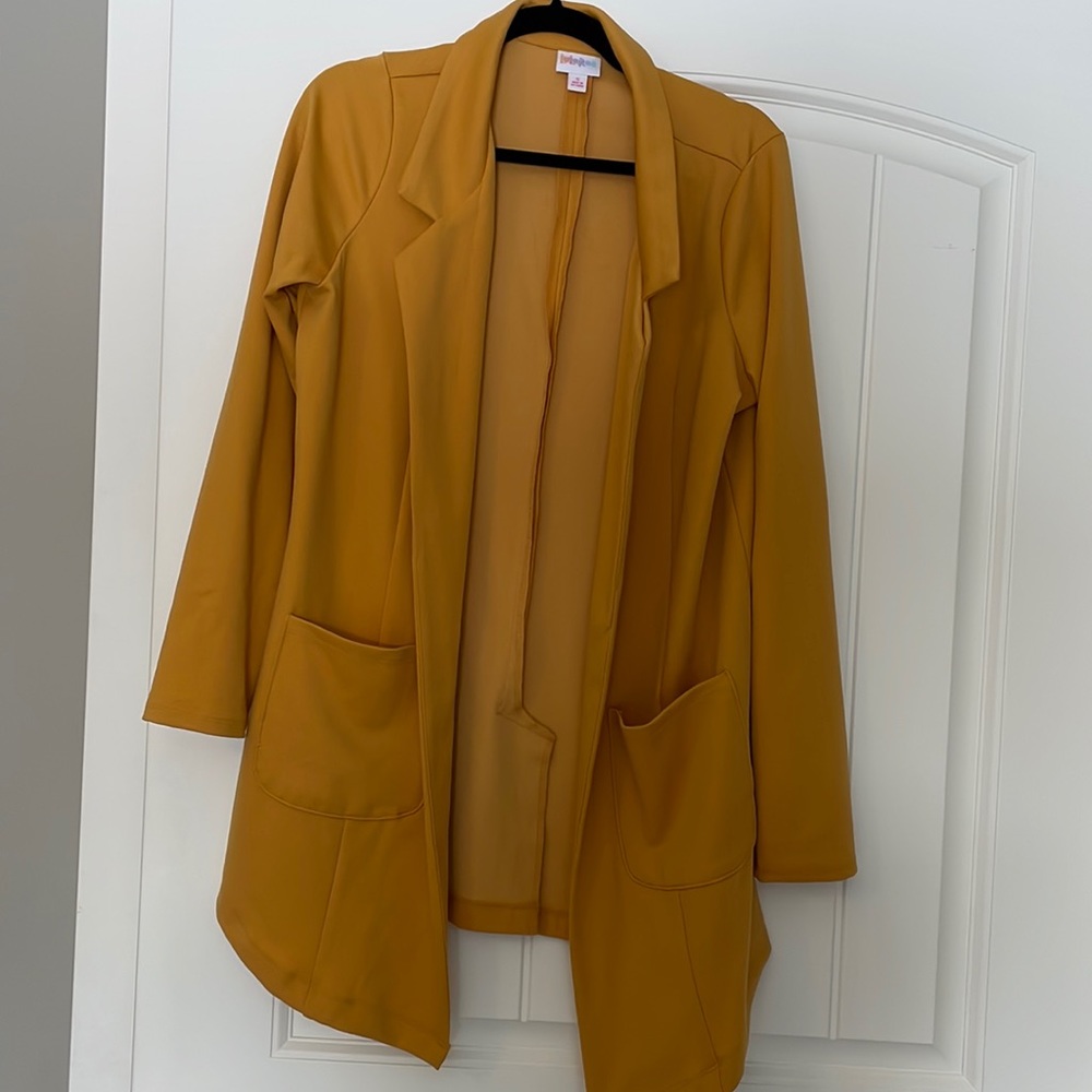 golden yellow lularoe Gwen blazer size small